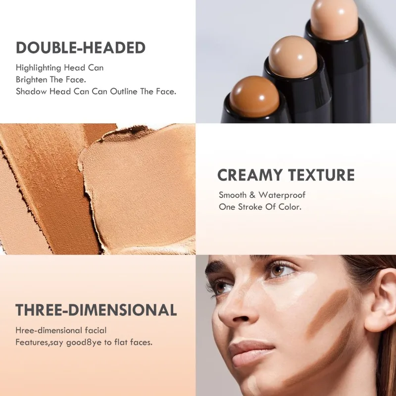Double-ended Concealer Stick Facial Makeup Lightweight