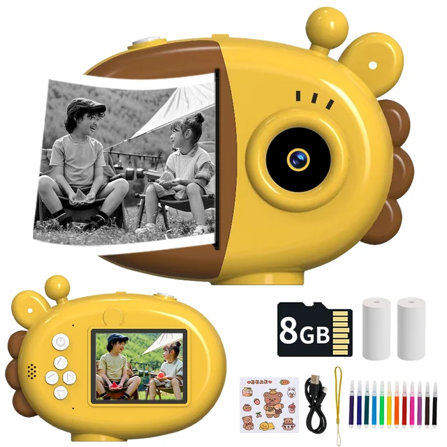 Appareil Photo Numérique Instantané Pour Enfants De 3 À 12 Ans, Filles Et  Garçons, Écran 2.4 Pouces, Papier D'impression Thermique, Cadeau D'anniversaire  Pour Enfants - Point & Shoot Caméras - AliExpress