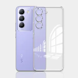Clear Silicone Shockproof Phone Case for Vivo T3 5G (Clear)