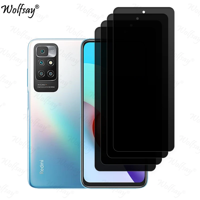 زجاج مقسى مضاد للتجسس لهاتف Xiaomi Redmi 10 2022 و...