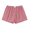 Women's Y2K Gingham Boxer Shorts Cute Stripes Plaid Button Elastic Waist Casual Style Spring Summer Fashion Trend