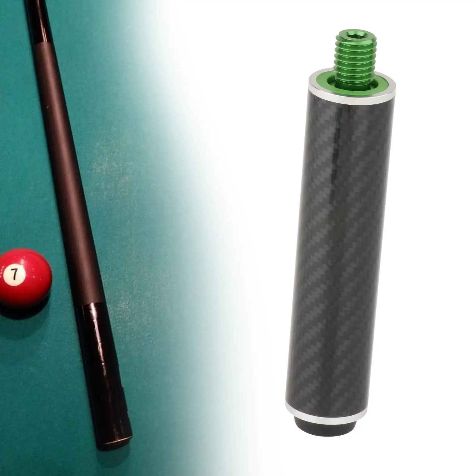 Billiards Pool Cue Extension Dia 3.2cm Portable Snooker Cue Stick Extender, Billiard Connect Shaft for Lovers Billiard Cues