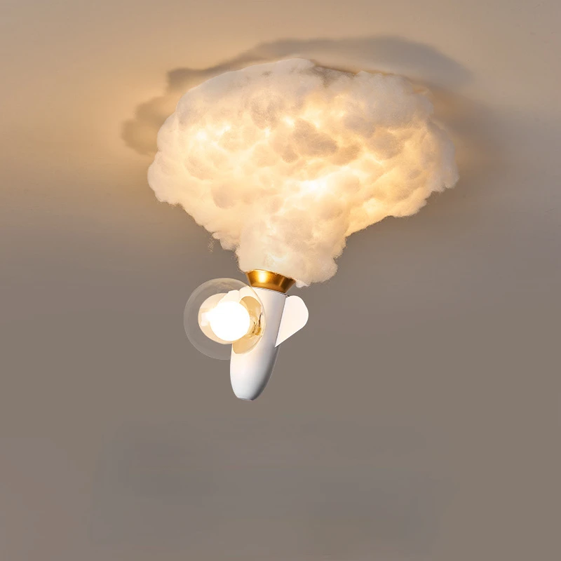 

Rocket Astronaut Ceiling Light for Bedroom Study Kids Nursery Modern Creative Led Cloud Led Lights Boys Children Room Lighting