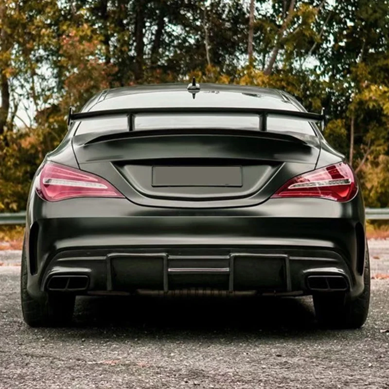 CLA W117 CLA45 2016-2019 업그레이드 리어 범퍼 스플리터 립용 카본 파이버 FD 스타일 리어 디퓨저