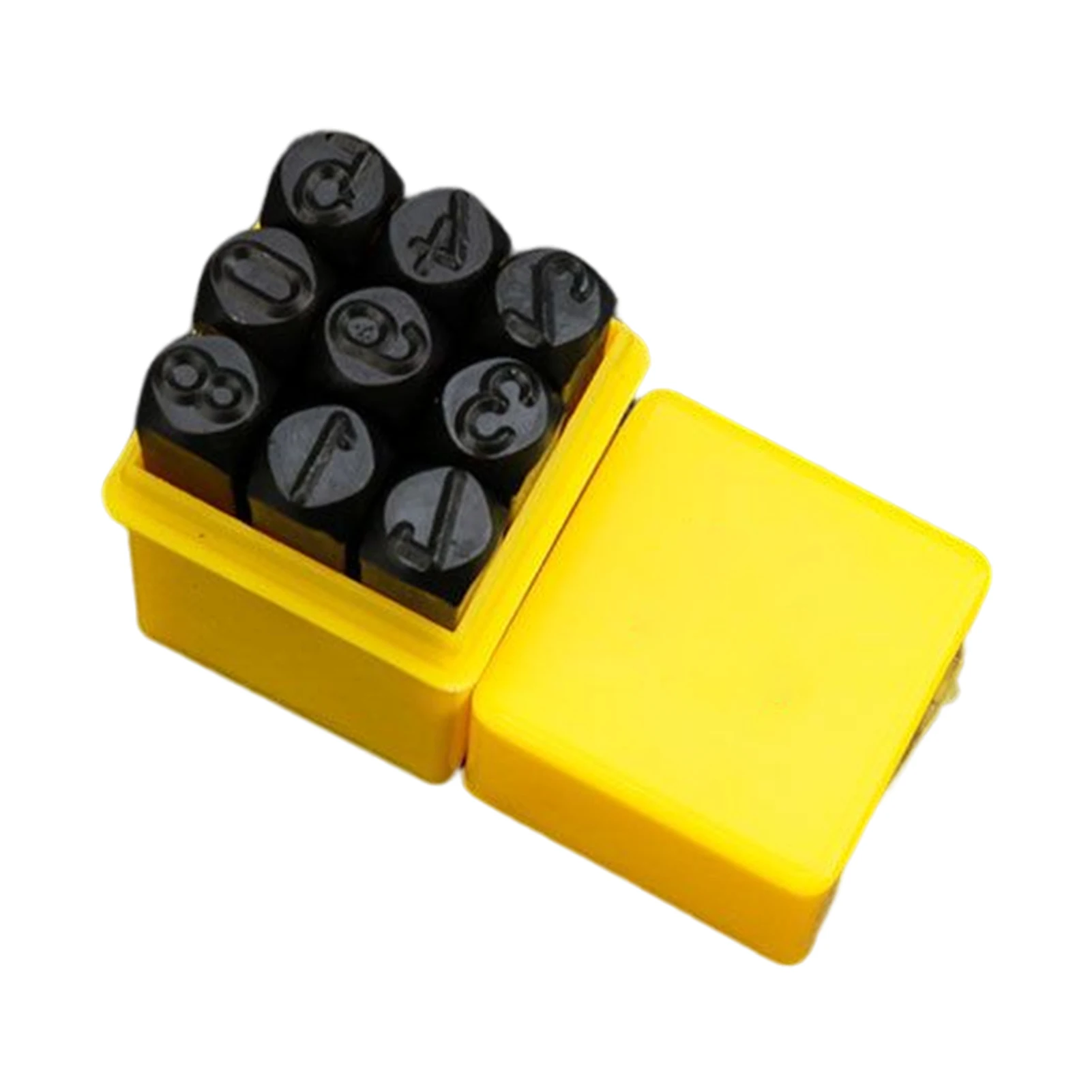 Steel Die Metal Stamping Kit Punch Tool With Vehicle Identification Tag Information Date Plate Number Letter Alphabet 3-8MM metal stamping tool