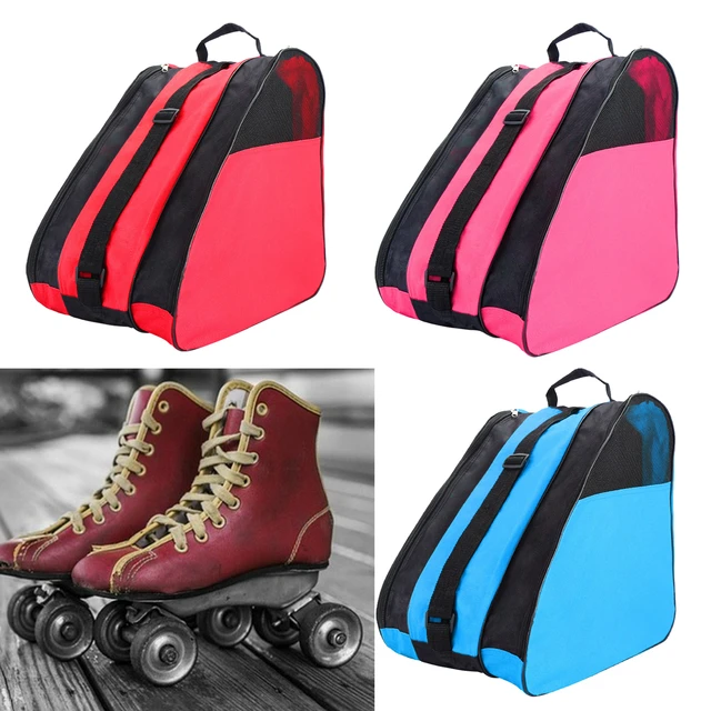 Bolsa de patinaje sobre hielo, bolsa de patinaje transpirable para llevar  patines o patines de hielo, tela Oxford, accesorios para patines de ruedas