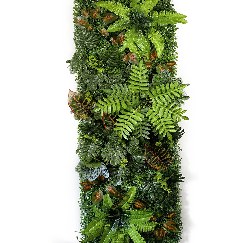 15,74 Zoll * 47,24 Zoll Künstliche Pflanzen Wandpaneel Buchsbaum Hecke Faux Fake Gras Moos Subtropische Pflanzendekoration Home Wall – Detail 12