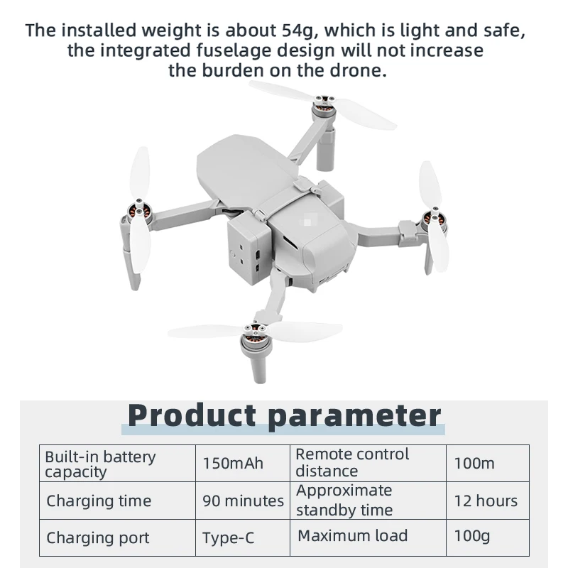 Description Picture 6 of itemAirdrop System For Mini 2 Drone Fishing Bait Wedding Ring Gift Deliver Life Rescue Thrower For DJI Mini 1/2/SE Drone Accessory