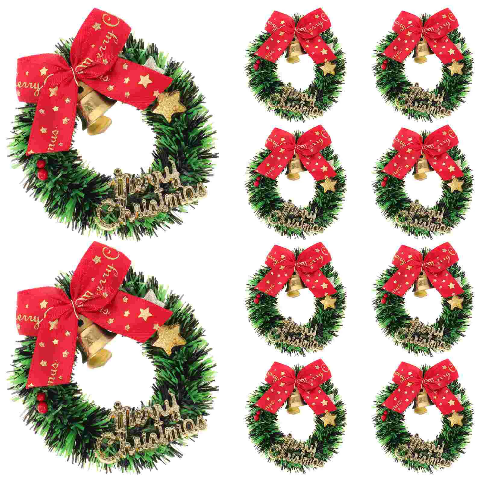 

Wall Decoration Christmas Tree Wreaths Dining Table Decorations Miniature Simulated Furniture Ornament Bow Plastic Front