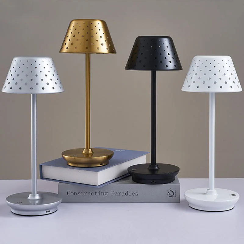 

LED Retro Desk Lamp Tricolor Dimming Indoor Lighting Dining Room Coffee Shop Bar USB Atmosphere Lamps Desktop Decor Night Lights