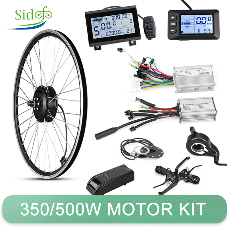 Voor/Achterwiel 20/26 Elektrische Wiel 36V/48V 350W/500W Elektrische Fiets conversie Kit Elektrische Motor Set Hub Motor|Elektrische Fiets motor| - AliExpress