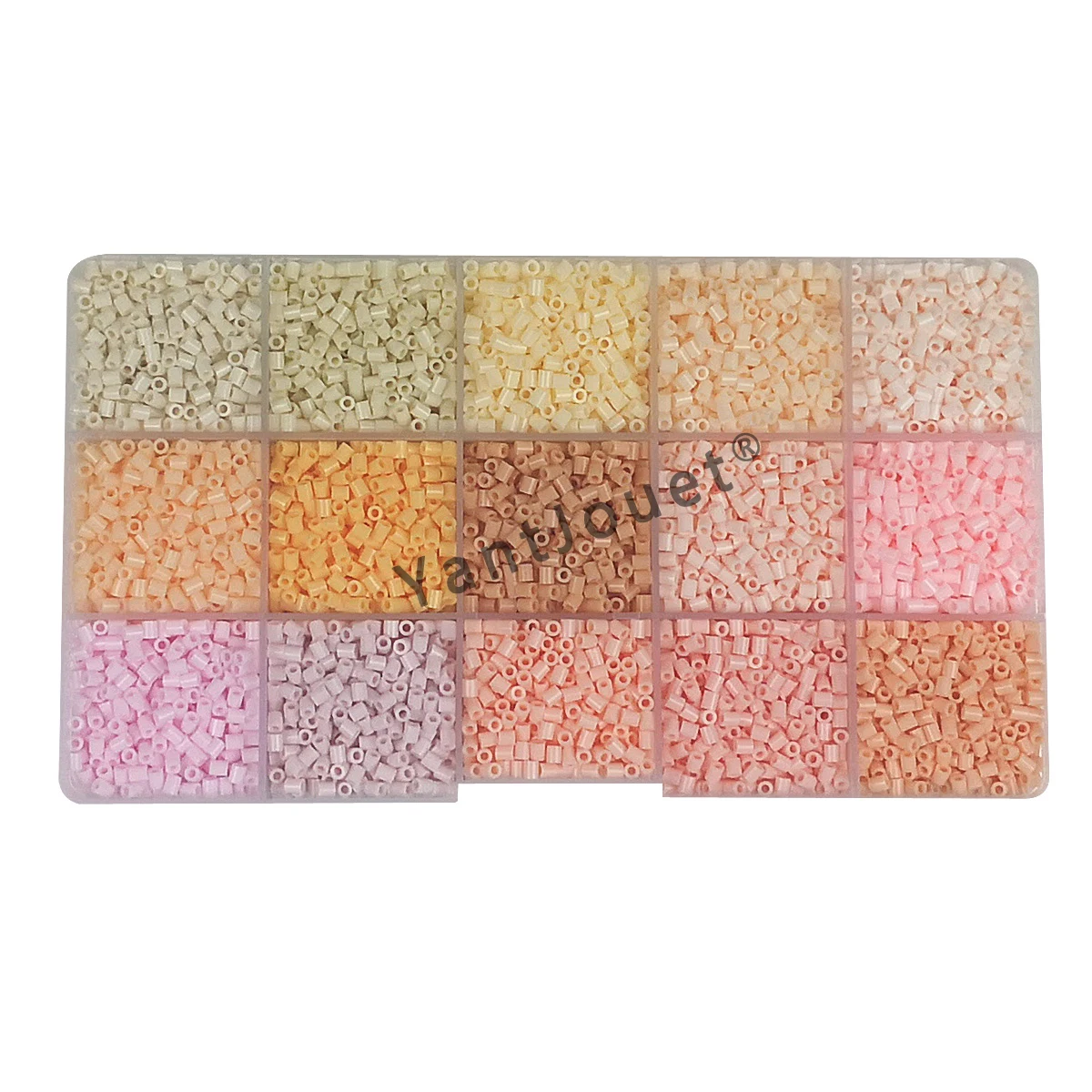 Yantjouet 15color 2.6mm mini korále barva sada 650pcs hama korále puzzle hračka dar pro dítě DIY žehlička korále pro kůzle děti dar