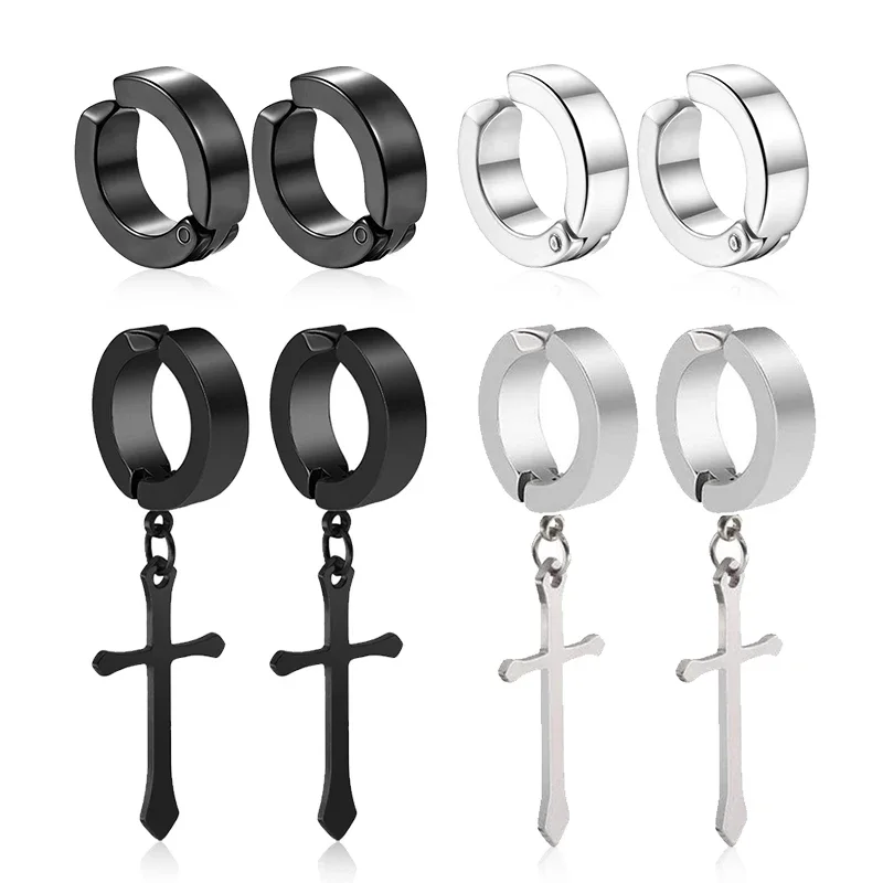 No Piercing Clip-on Earring Round Ear Clip 1/6 pairs For Women Men