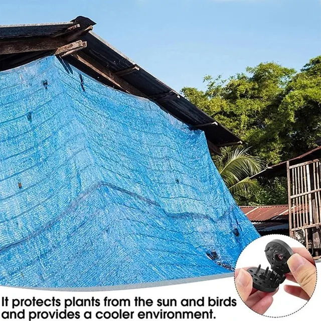 Napi Árnyékolás Nettó Klipek Napfényes Rögzítő Klip Üvegházhatású Árnyékoló Ruhás Clip Fixt Fix Clamp Műanyag Grommet Kerítés Háló Horgok - Image 4