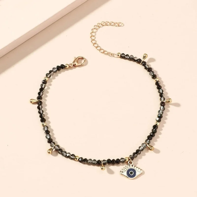 Mixex Color Beaded Anklets For Women Summer Holidays Beach Foot Jewelry Evil Eye Ankle Bracelet bead bracelet,beads anklet