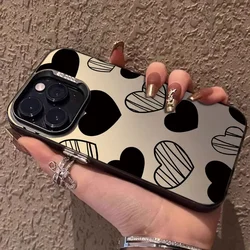 Elegant Black Love Design Shockproof Phone Case for Honor X8C (BK-CYK0341)