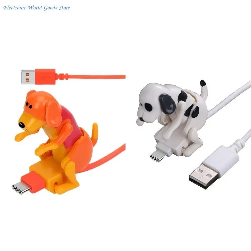 터치 스위치 Type-C 휴대폰용 A3PD Creative Stray Dog 모양의 충전 케이블