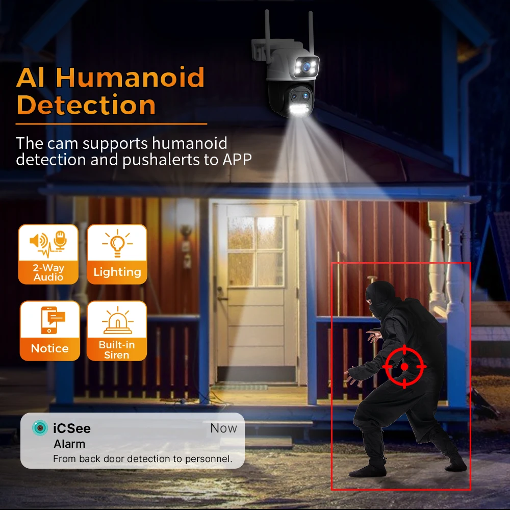 Hiseeu  IP ī޶, 8X  PTZ ī޶, Ai ڵ     ī޶, 3    ũ, 9MP