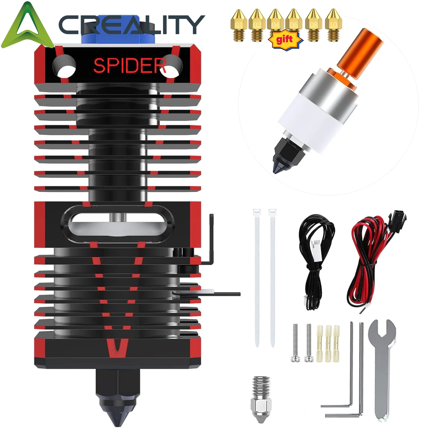 

Creality Official Spider Speedy Ceramic Hotend Kit High-Temp Resistant, Higher Flow, All Metal Hotend Upgraded 3D Printer