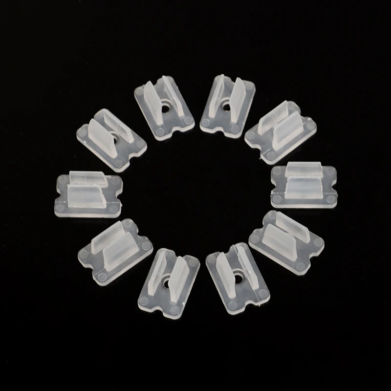 LED Strip Clips 50Pcs 6*12MM LED Strip Fix Clips Connector For Fixing 2835 Neon Light 220V COB Plastic Buckle