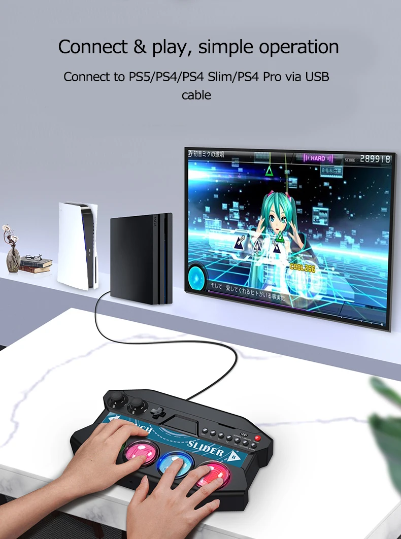 Ipega PG P Game Controller for PS4 PS5 PS4Slim Pro with Touch