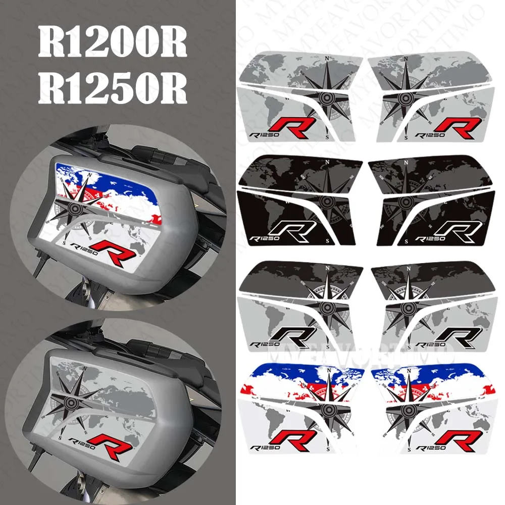 Per Bmw R1200R R1250R R 1200 1250 R R1200 R1250 Tank Pad Trunk Valigie Valigie Panniers Adesivi Decalcomanie 2021 2022 2023