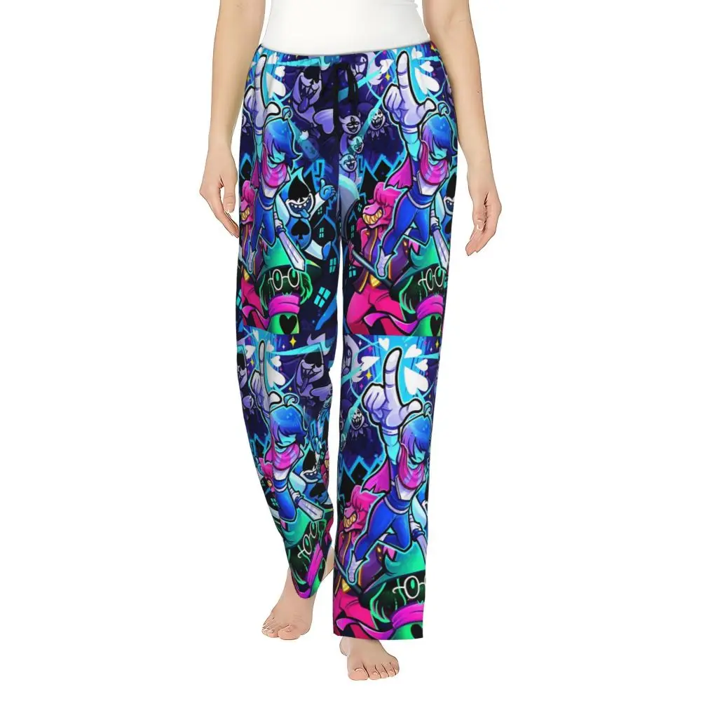Deltarune pyjamabroek voor dames comfortabele lounge broek_voghion.com