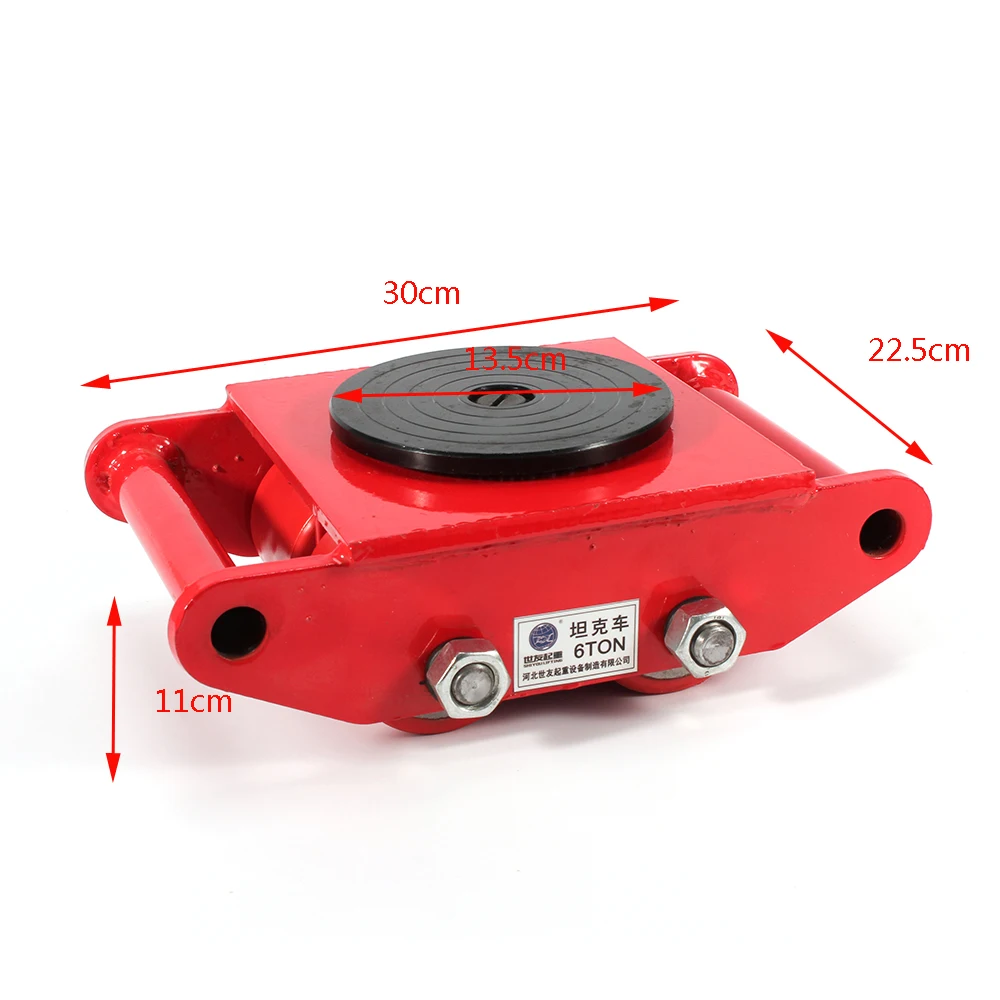 Industrie maschinen Mover mit 360 ° Dreh kappe 13200lbs 6t Dolly Skate – Detail 6
