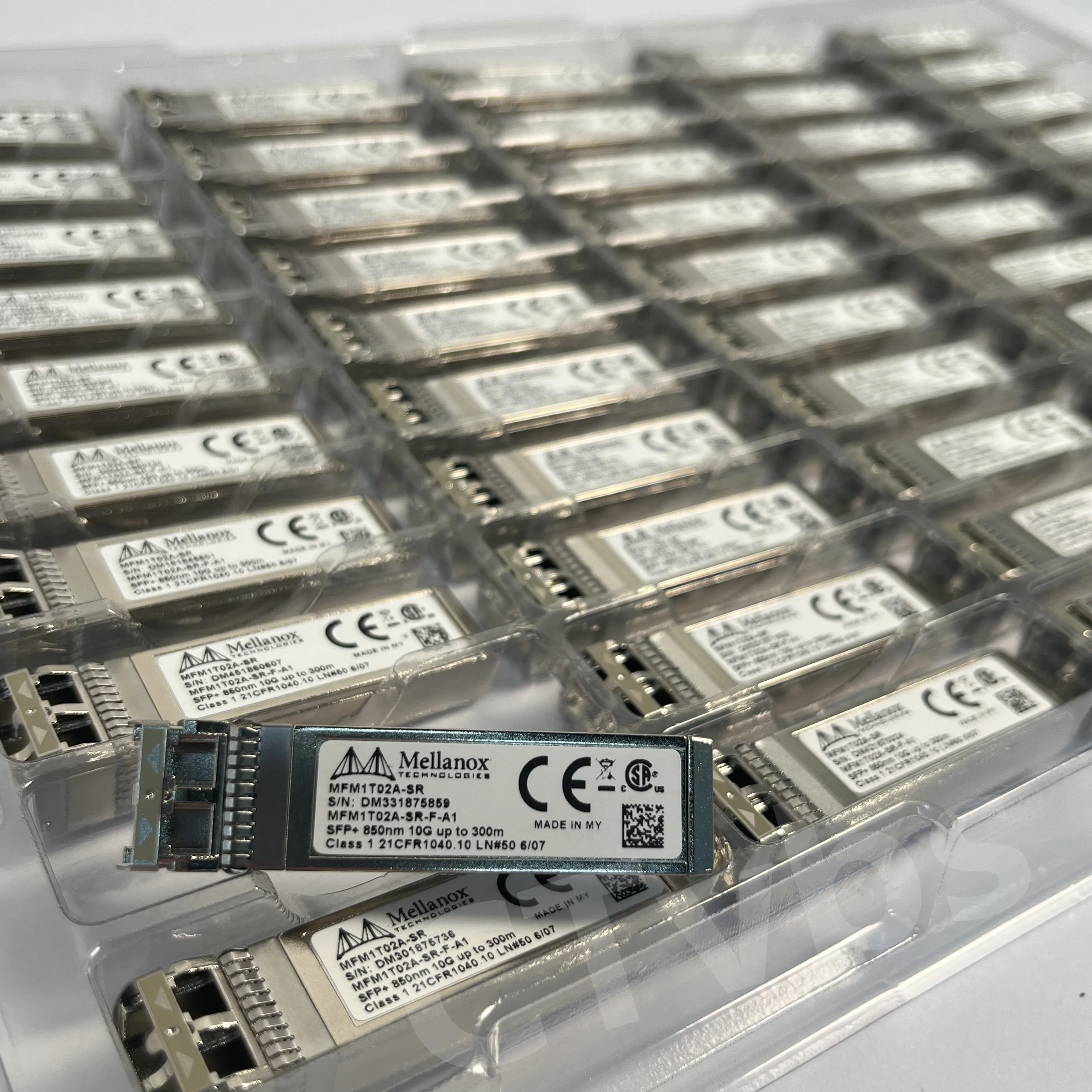 

Mellanox 10GBase-SR/SW SFP+ SR MFM1T02ASR MFM1T02A-SR Optical Fiber Module