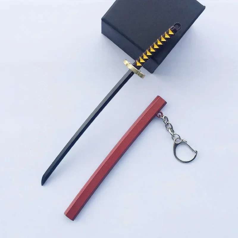 HiyyFloy Portachiavi Mini Giocattolo Katana, Modello Spada con Estraibile. Il Miglior Regalo per Gli Amanti degli Anime. Serie di Giochi di Spade Samurai