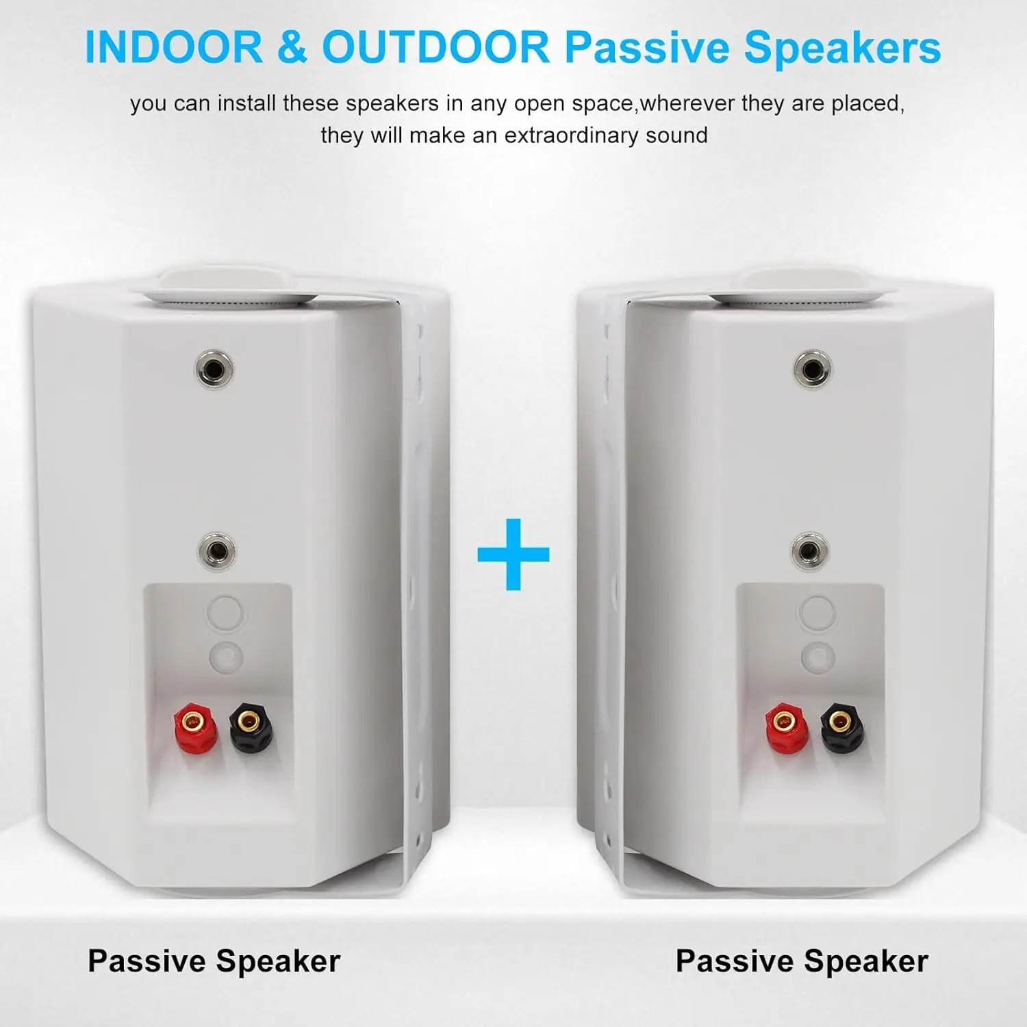 مكبرات صوت هيردو 4 بوصة داخلية وخارجية مقاومة للما...