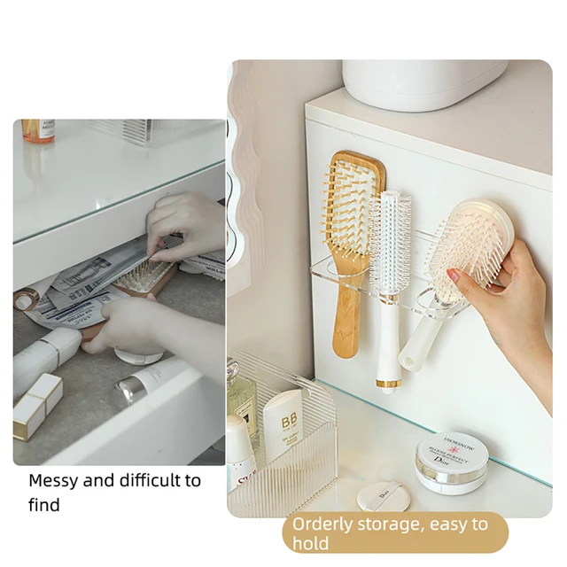 Storage Containers Hairbrush Holder For Bathroom Simple Wall