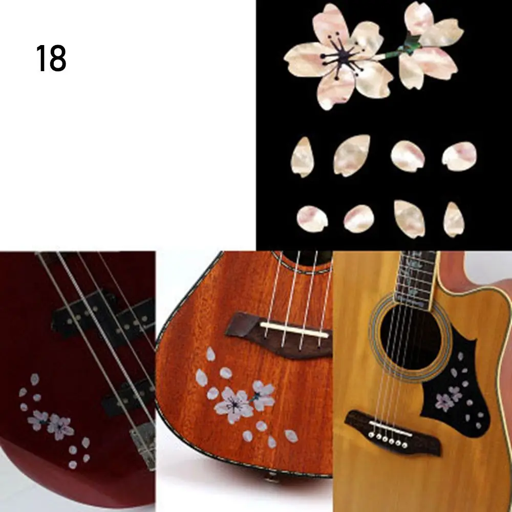 Instrument Decorations: Ultra Thin Cross Inlay Fretboard Stickers for Electric Guitar Accessories