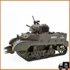 COOLBANK RC Tank 1/16 Scale 2.4ghz U.S. M5A1 Stuart Light Tank Model, Remote Control Tanks with Sound and Light  for Boys Adults 3
