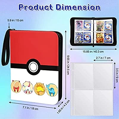 Porte-cartes Pokemon, classeur de cartes de collection, Compatible avec 400  cartes, étanche, pour enfants - AliExpress