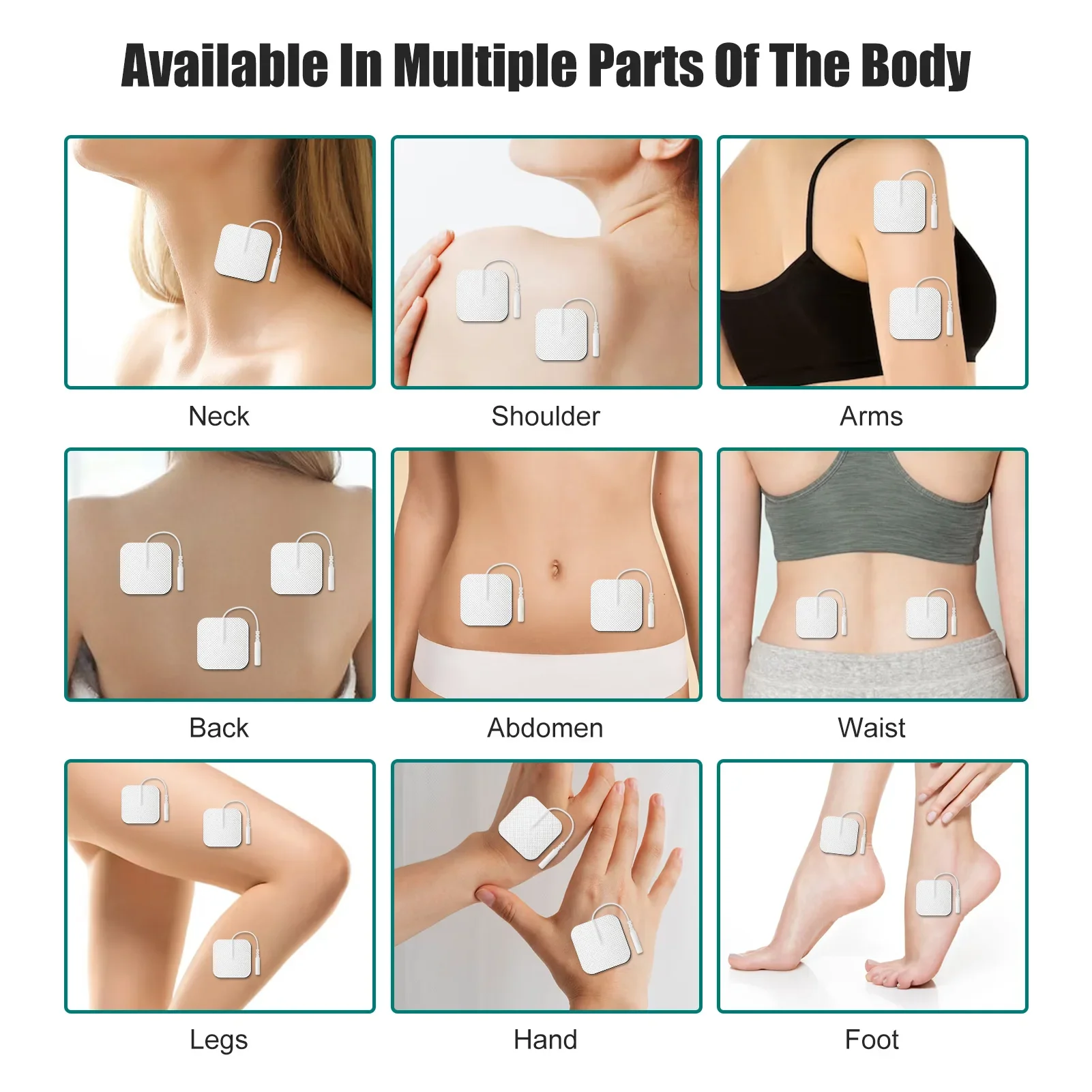 Physiotherapy Tens Electrode Pads Conductive Gel Therapeutic Pulse Pressure Electrical Compex Muscle Stimulator Massage Patches muscle stimulator electrode pads