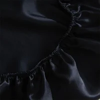 Luxury Satin Fitted Sheet High-End Solid Color Mattress Cover With Elastic Band Bed Sheet Rayon Fit Sheet 6