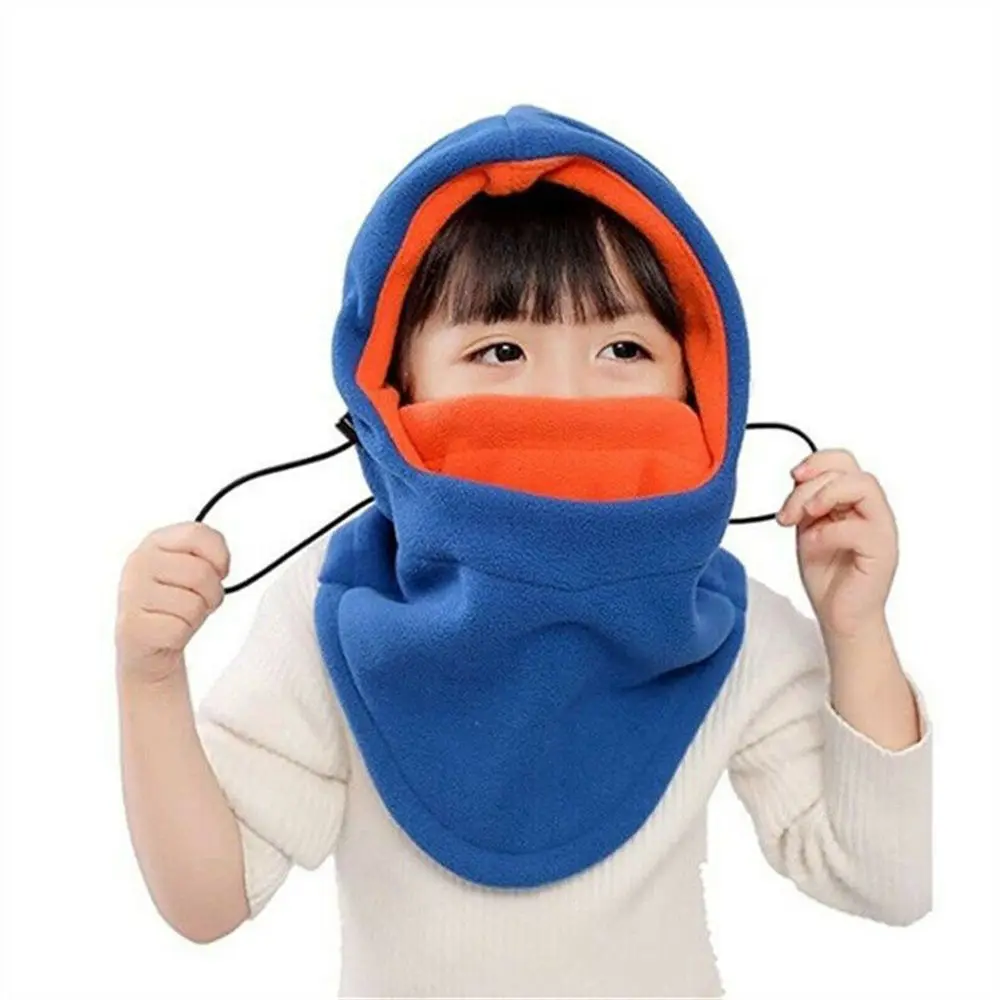 Winter Neck Warm Fleece Balaclava Hat Full Face Ski Mask Hood Cap Children Cap