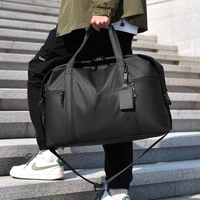 Men's Gym Bag - Black Adjustable Shoulder Strap Duffel Bag for Gym, Travel and Sports Lovers, Fitness Gear Bag 5