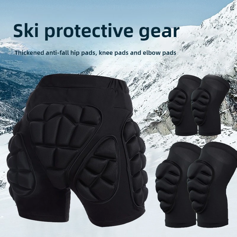 3D Ski Hip Protector Pants Winter Skating Protective Hip Pad Snowboarding Impact Shorts Ski Ice Skating Roller Snowboard Gear