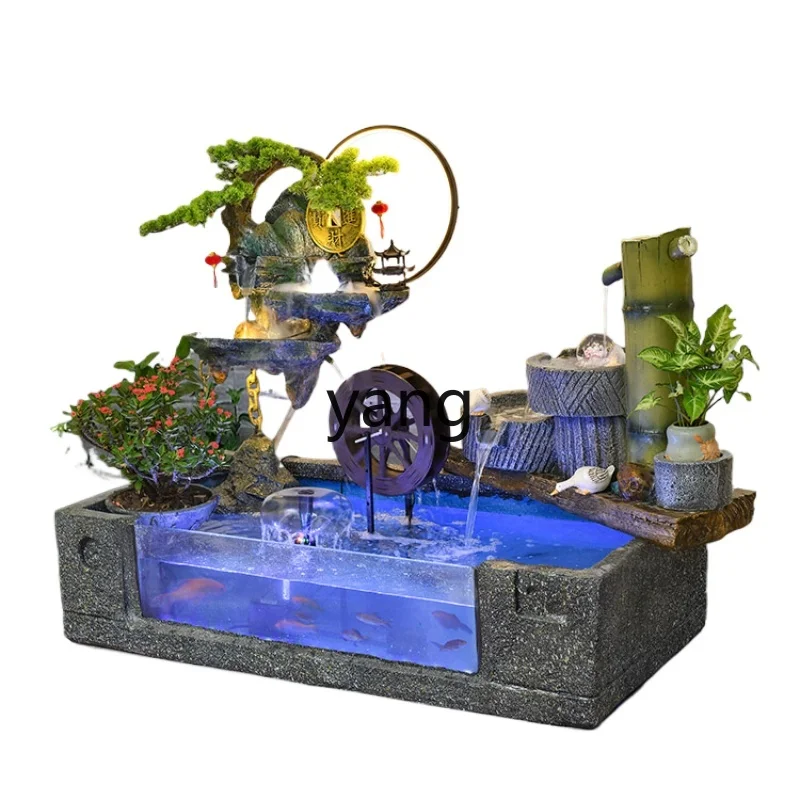 CX Chinese Style Water Fountain Indoor Landscape Decoration Water Club Balcony Landscape Decoration