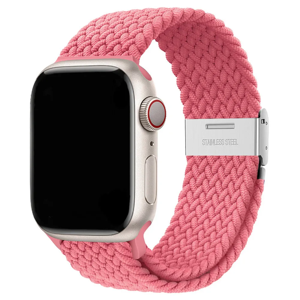 Braided Nylon Strap for Apple Watch - Vibrant and Durable Bracelet