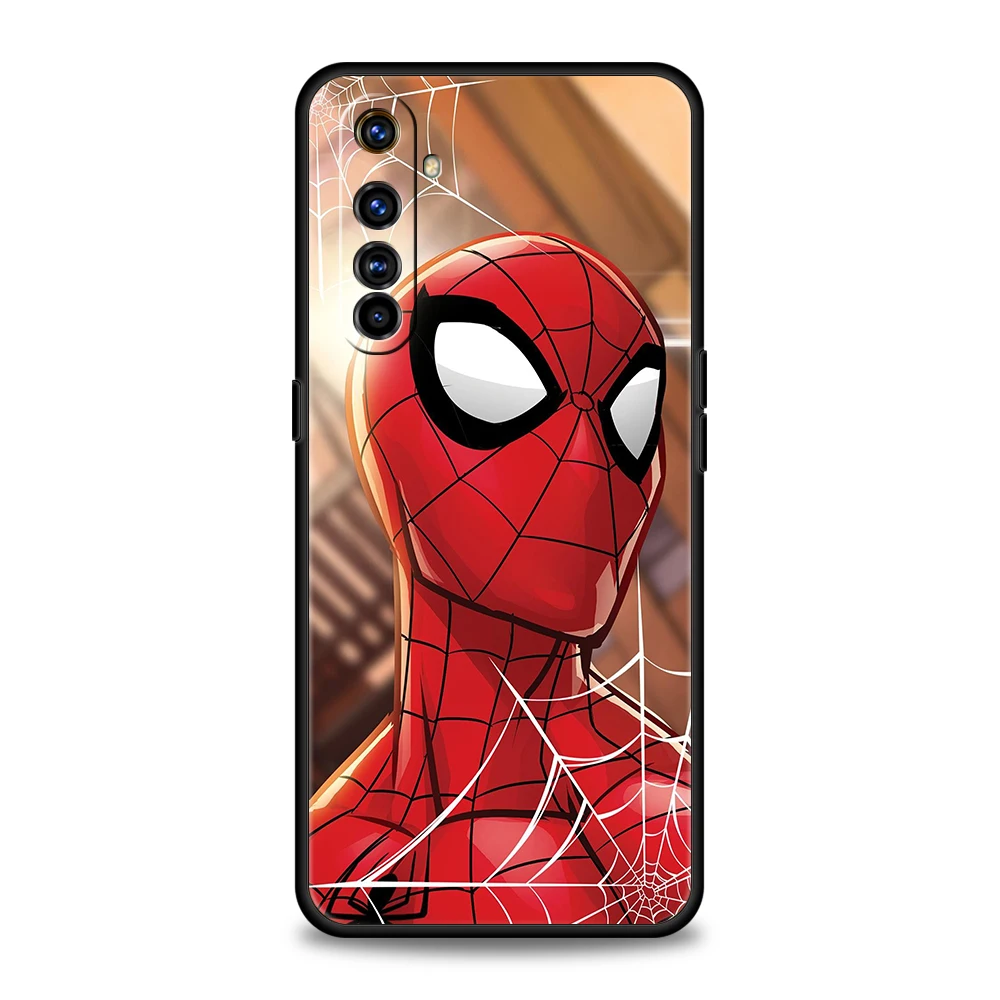 Marvel Spiderman Superhero Soft Phone Case For Oppo A12 A16 A74 A76 Find X5 A54 A53 A52 A15 Reno 6 7 SE Z A9 2020 Pro 5G Cover iphone se phone case