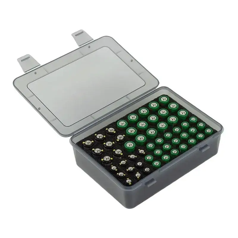 배터리 보관 정리함 홀더, AA AAA 배터리 54개 수납 가능, 배터리 박스 케이스, 차고용 컨테이너, 가정용 서랍 정리함 디스펜서