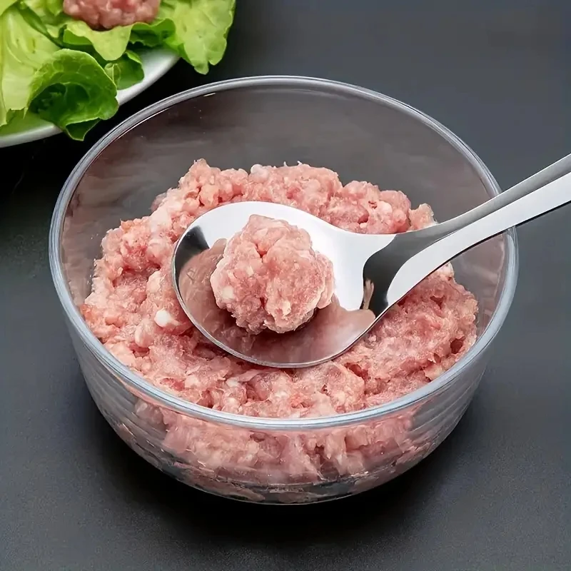 304 Stainless Steel Meatball Spoon Squeeze Maker Kitchen Gadgets kitchen utensils,meatball maker