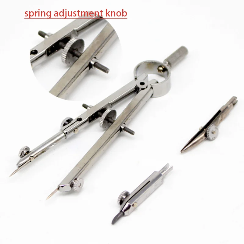 Drawing Compass H2031 Spring Compasses Divider Multifunctional Triangle Set