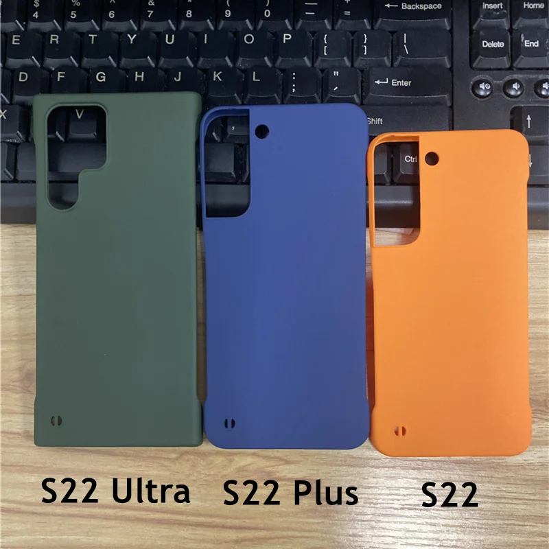 samsung silicone case Mờ Không Khung Ốp Lưng Dành Cho Samsung Galaxy Samsung Galaxy S22 Cực Ốp Lưng 5G Siêu Mỏng PC Cứng Cho Galaxy S22 Plus s22 Ốp Lưng 5G Chống Va Đập kawaii samsung phone cases