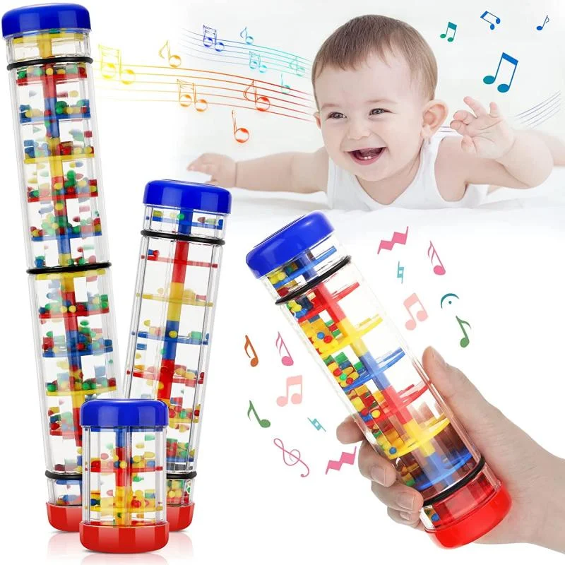 

Rainmaker Rain Sound Stick Tube Musical instrument Toddler Hand Shaking Music Montessori Early Education Toy Popular Baby Kids