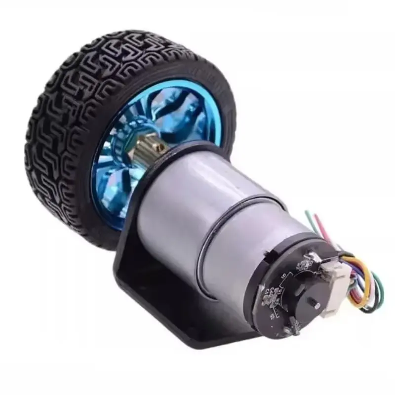 JGB37-520 Hall Encoder Brushed DC Motor 6V12V Forward And Reverse Adjustable Speed 6RPM-1590RPM Smart Car Kit With Wheels image 4