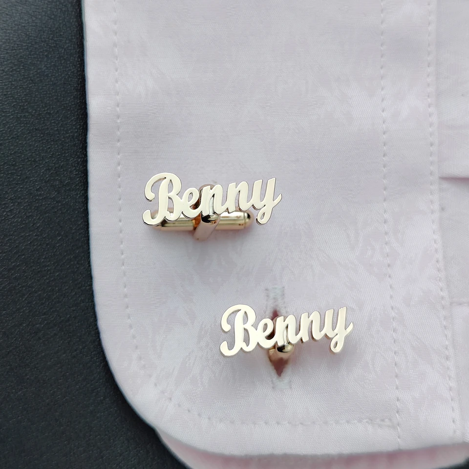 Gemelli Personalizzabili In Acciaio Inox Con Nome O Iniziali – 8 Modelli, Tondi/quadri/esagonali – Regalo Per Matrimonio E Festa Del Papà